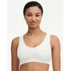 Soft Stretch Top Padded, Råhvid