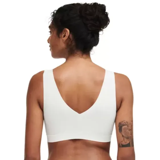 Soft Stretch Top Padded, Råhvid
