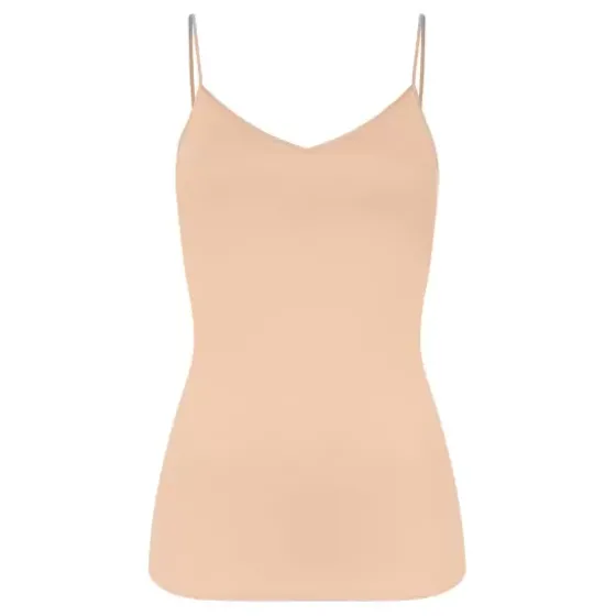 Spaghetti Top Padded, Beige