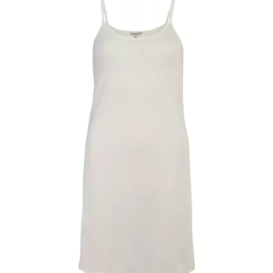 Strikket Silke, Smal Strop, Off White
