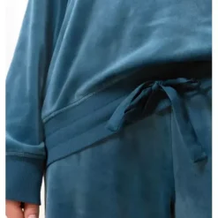 Velour Sweater, Smoky Blue