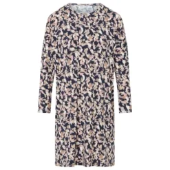 Yara Natkjole Lang Ærme, Blue/Beige
